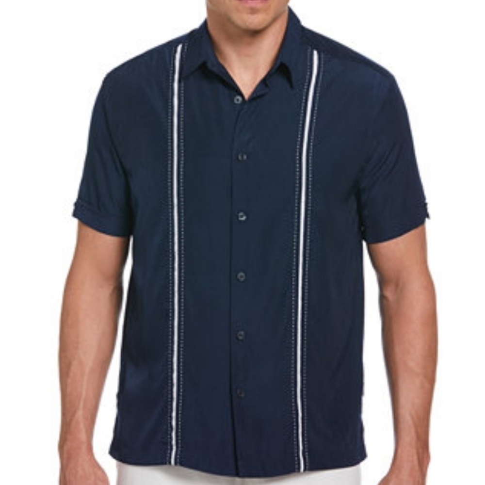 Cubavera Pick Stitch‎ Panel Button Down